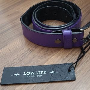 Lowlife textured purple belt